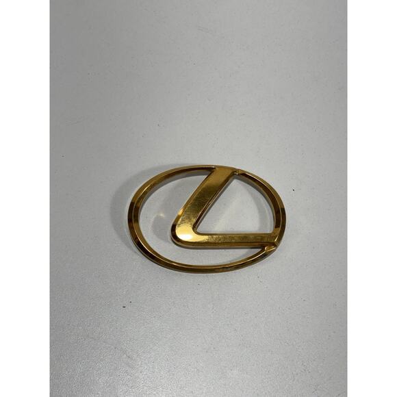 Lexus Gold Front Grille Emblem Genuine OEM ABS Fits ES GS LS RX IS Models Badge - Picture 1 of 4